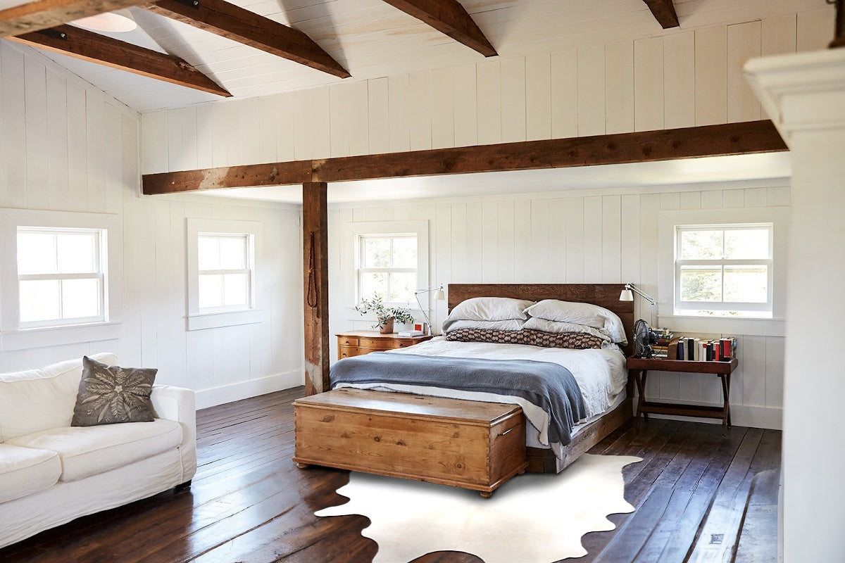 Ivory with Beige Cowhide Rug #B4867