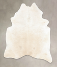 Ivory with Beige X-Large Brazilian Cowhide Rug 7'10"H x 6'2"W #B4871 by Hudson Hides