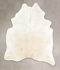 Ivory with Beige X-Large Brazilian Cowhide Rug 7'10