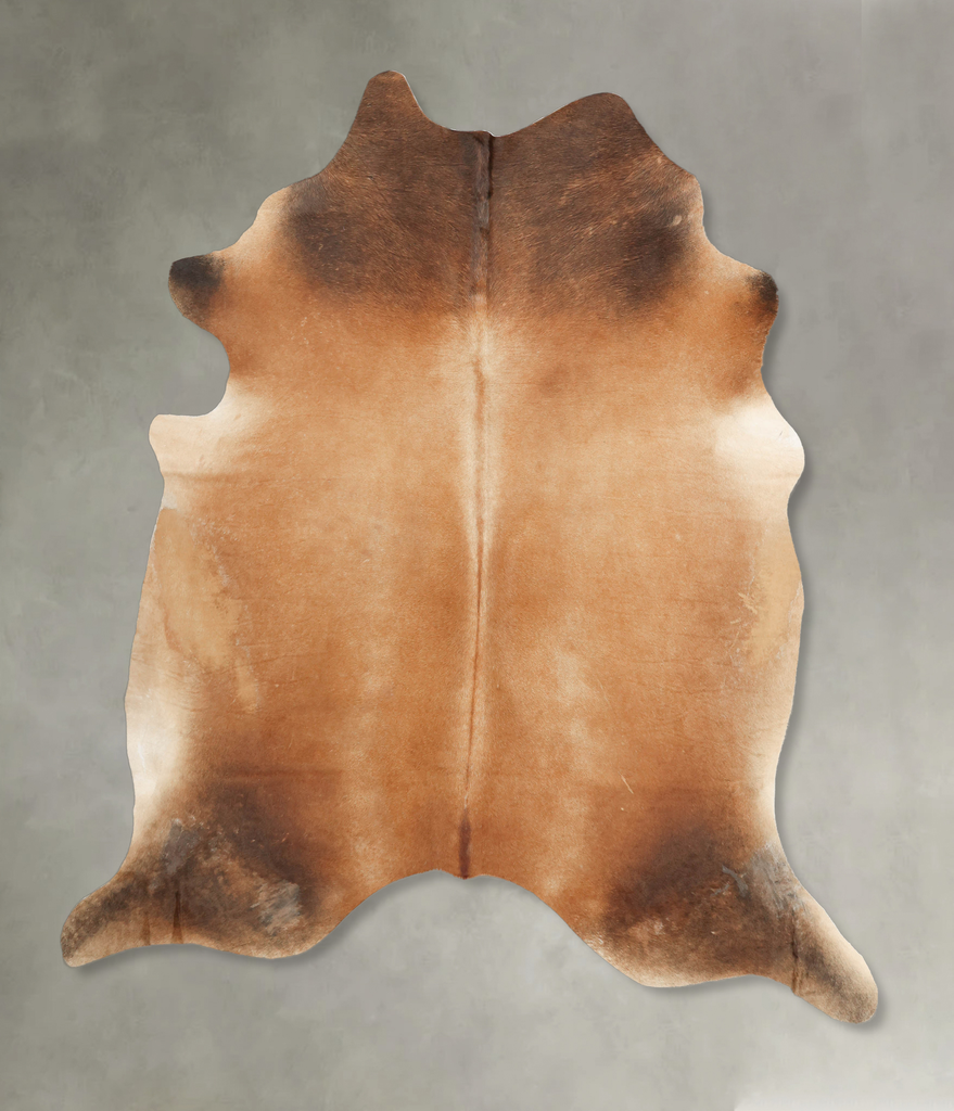 Light Caramel XX-Large Brazilian Cowhide Rug 7'9"H x 6'8"W #B4877 by Hudson Hides