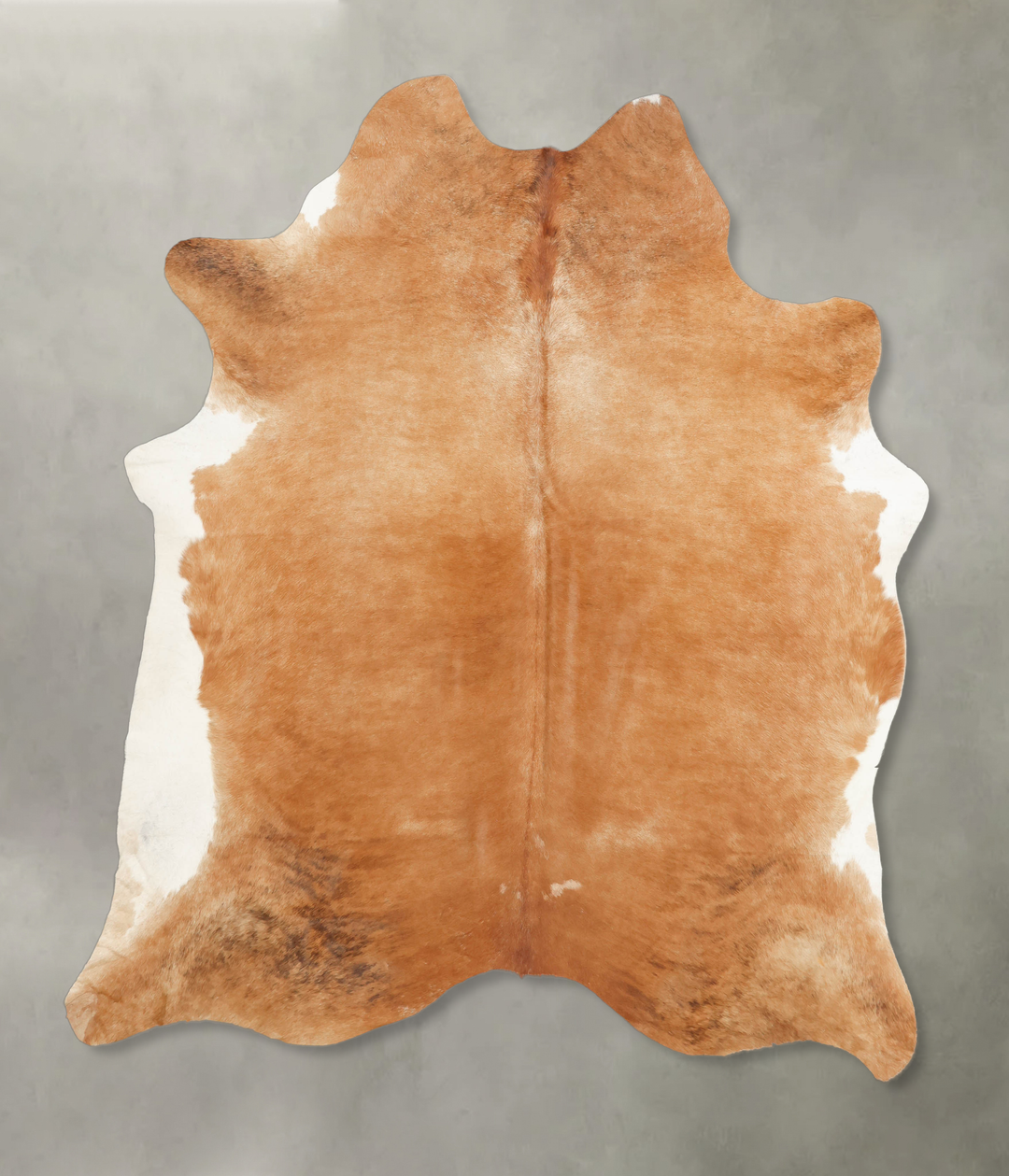 Solid Brown X-Large Brazilian Cowhide Rug 7'1"H x 6'5"W #B4880 by Huds