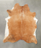 Solid Brown X-Large Brazilian Cowhide Rug 7'1