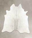 Light Grey XX-Large Brazilian Cowhide Rug 7'5"H x 7'0"W #B4931 by Hudson Hides