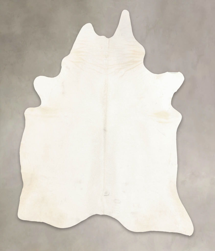 Ivory with Beige XX-Large Brazilian Cowhide Rug 8'7"H x 6'6"W #B4935 by Hudson Hides
