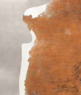 Brown and White X-Large European Cowhide Rug 7'5"H x 6'7"W #B5275 by Hudson Hides