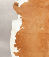 Brown and White XX-Large European Cowhide Rug 7'8"H x 7'3"W #B5347 by Hudson Hides