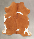 Brown and White X-Large European Cowhide Rug 7'6"H x 6'2"W #B5482 by Hudson Hides