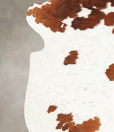 Brown and White X-Large European Cowhide Rug 6'8"H x 6'1"W #B5556 by Hudson Hides