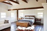 Brown and White X-Large European Cowhide Rug 6'8"H x 6'1"W #B5556 by Hudson Hides