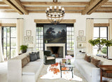 Brown and White X-Large European Cowhide Rug 6'8"H x 6'0"W #B5782 by Hudson Hides