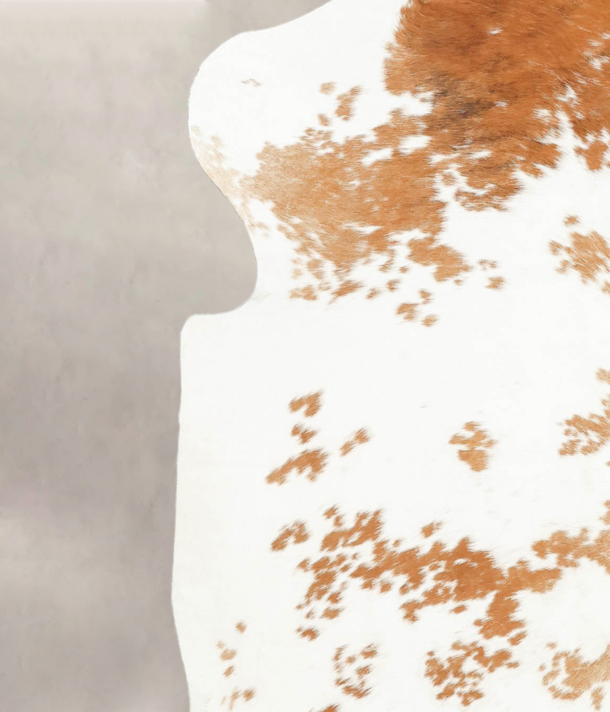 Brown and White Large European Cowhide Rug 6'7"H x 5'11"W #B5818 by Hudson Hides