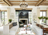 Brown and White X-Large European Cowhide Rug 7'2"H x 6'1"W #B5843 by Hudson Hides