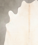 Ivory with Beige XX-Large Brazilian Cowhide Rug 7'10"H x 7'2"W #B6305 by Hudson Hides