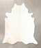 Ivory with Beige XX-Large Brazilian Cowhide Rug 7'6