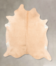 Beige XX-Large Brazilian Cowhide Rug 8'3"H x 6'9"W #B6330 by Hudson Hides