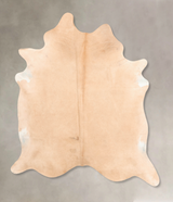 Beige XX-Large Brazilian Cowhide Rug 8'3"H x 6'9"W #B6330 by Hudson Hides