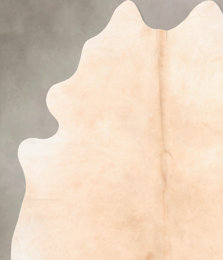 Beige XX-Large Brazilian Cowhide Rug 7'8"H x 6'8"W #B6331 by Hudson Hides