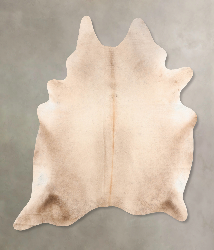 Champagne XX-Large Brazilian Cowhide Rug 8'1"H x 7'1"W #B6352 by Hudson Hides