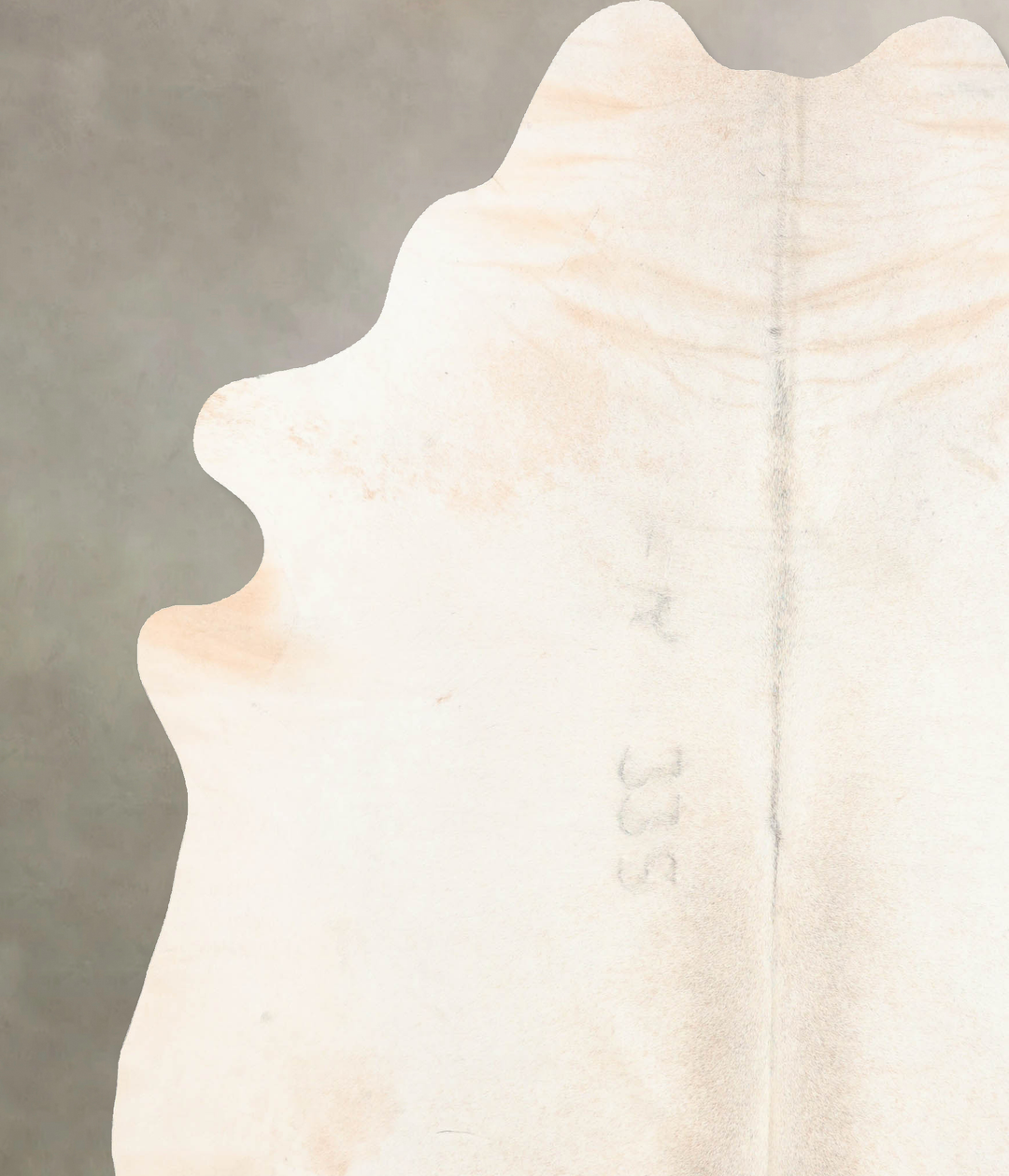 Grey with Beige XX-Large Brazilian Cowhide Rug 8'1"H x 6'10"W #B6362 b