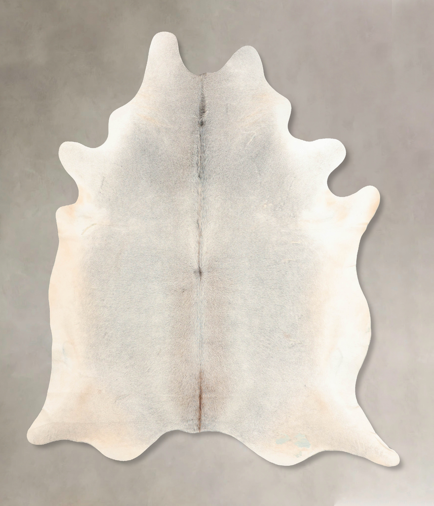 Grey with Beige XX-Large Brazilian Cowhide Rug 8'3"H x 7'2"W #B6377 by Hudson Hides