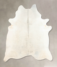 Light Grey XX-Large Brazilian Cowhide Rug 8'5"H x 7'0"W #B6388 by Hudson Hides