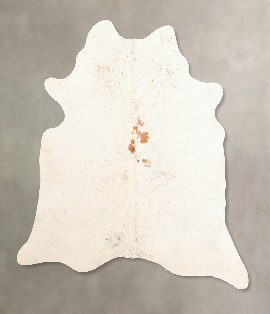 Salt and Pepper Brown X-Large Brazilian Cowhide Rug 7'8"H x 6'3"W #B6415 by Hudson Hides