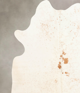 Salt and Pepper Brown X-Large Brazilian Cowhide Rug 7'8"H x 6'3"W #B6415 by Hudson Hides