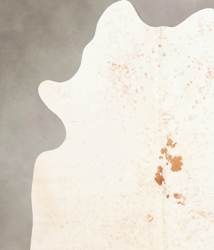 Salt and Pepper Brown X-Large Brazilian Cowhide Rug 7'8"H x 6'3"W #B6415 by Hudson Hides