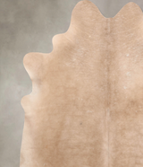 Champagne XX-Large Brazilian Cowhide Rug 7'8"H x 7'1"W #B6436 by Hudson Hides
