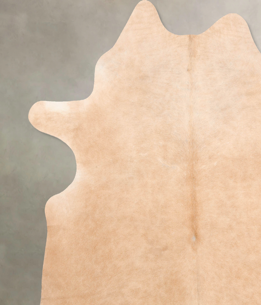Beige X-Large Brazilian Cowhide Rug 7'5"H x 6'4"W #B6453 by Hudson Hid