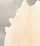 Ivory with Beige X-Large Brazilian Cowhide Rug 6'11"H x 6'8"W #B6455 by Hudson Hides