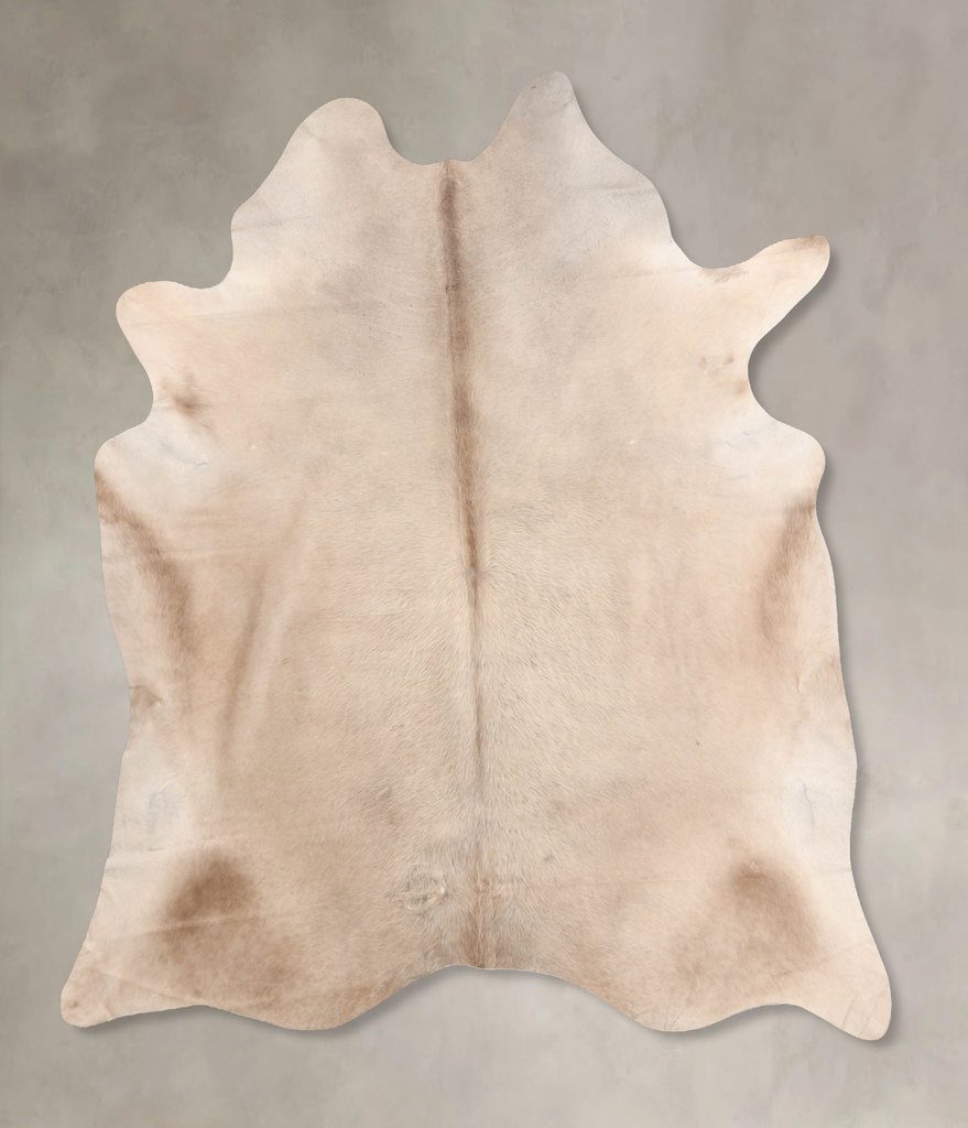 Champagne X-Large Brazilian Cowhide Rug 7'5"H x 6'7"W #B6480 by Hudson Hides