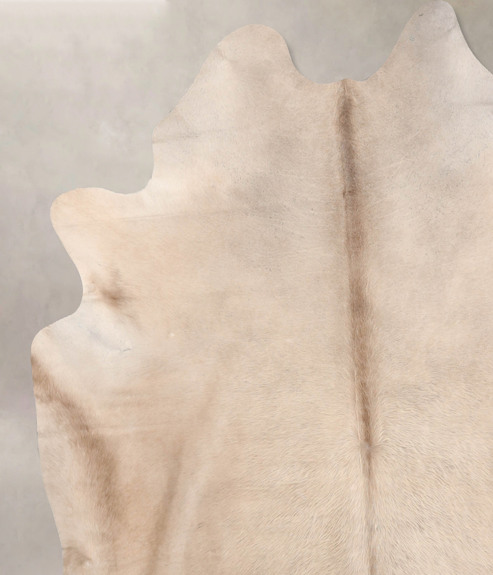 Champagne X-Large Brazilian Cowhide Rug 7'5"H x 6'7"W #B6480 by Hudson Hides