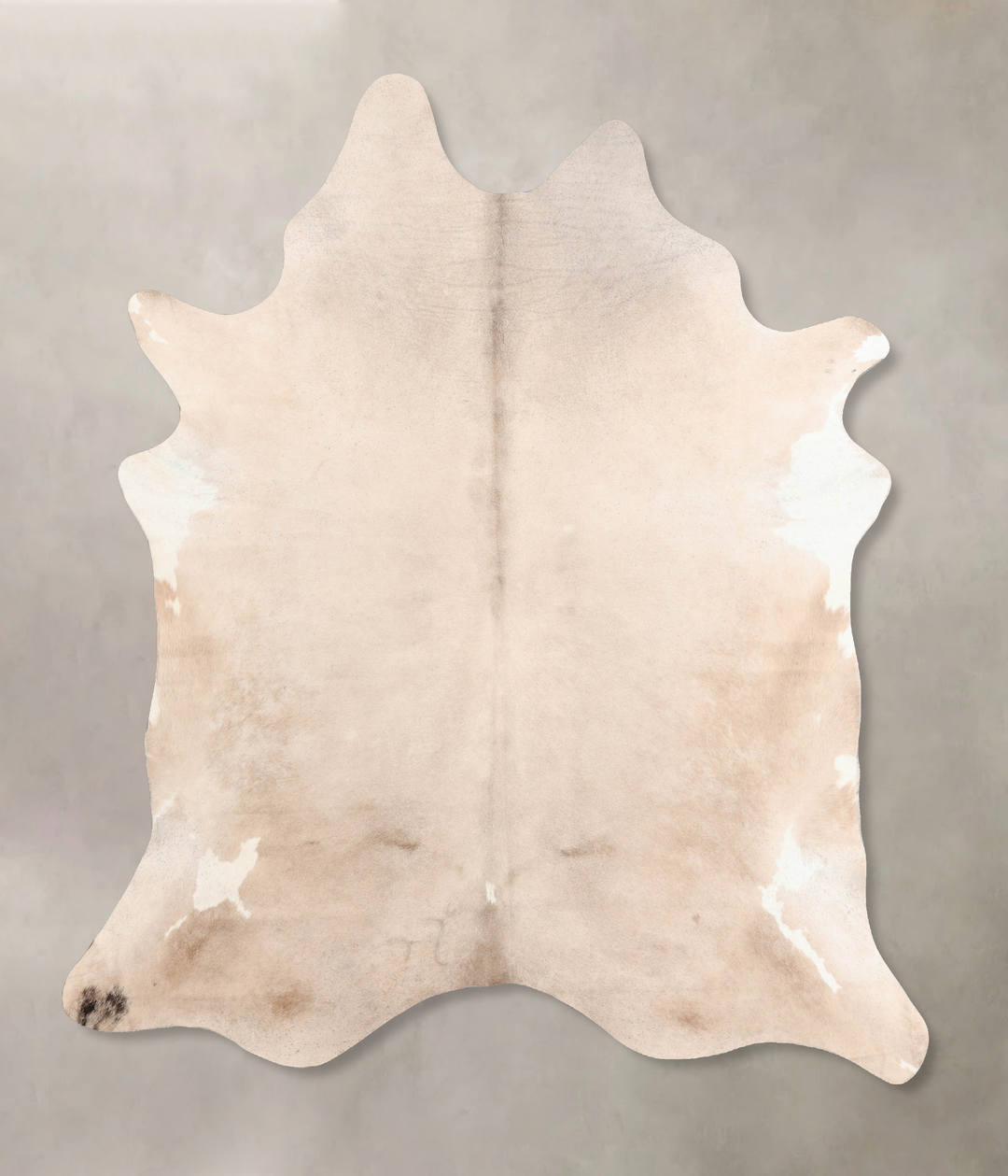 Grey with White XX-Large Brazilian Cowhide Rug 8'1"H x 6'7"W #B6491 by