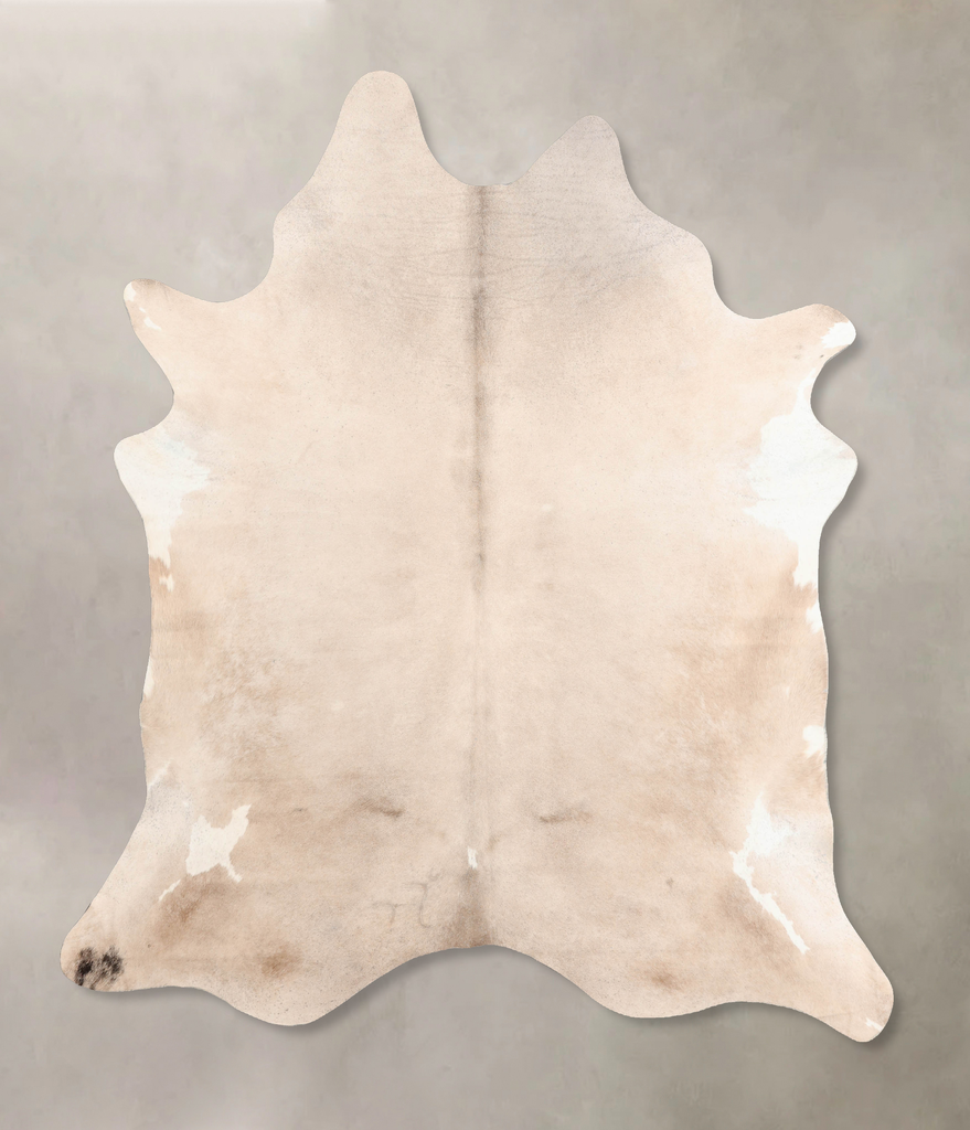 Grey with White XX-Large Brazilian Cowhide Rug 8'1"H x 6'7"W #B6491 by Hudson Hides