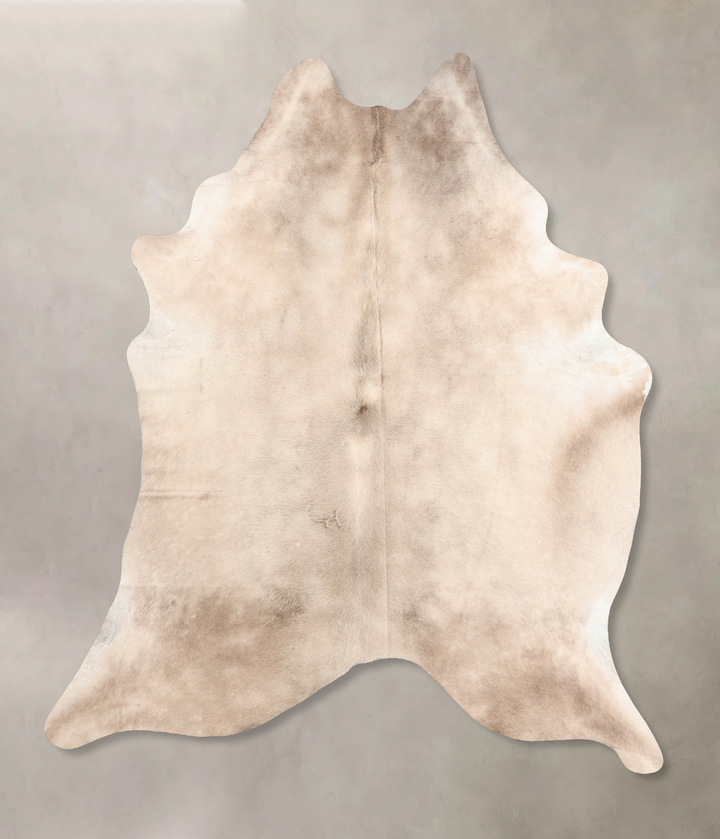 Champagne X-Large Brazilian Cowhide Rug 7'8"H x 6'5"W #B6497 by Hudson Hides