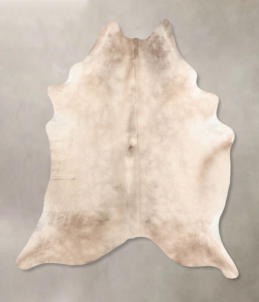 Champagne X-Large Brazilian Cowhide Rug 7'8"H x 6'5"W #B6497 by Hudson Hides