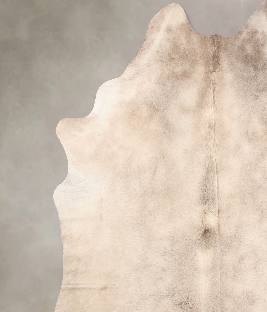 Champagne X-Large Brazilian Cowhide Rug 7'8"H x 6'5"W #B6497 by Hudson