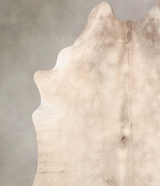 Champagne X-Large Brazilian Cowhide Rug 7'8"H x 6'5"W #B6497 by Hudson Hides