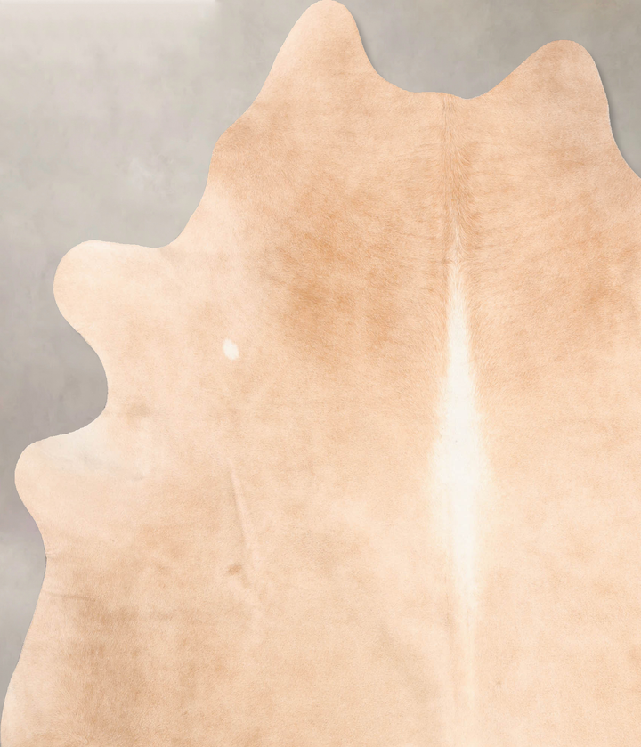 Beige XX-Large Brazilian Cowhide Rug 7'9"H x 6'8"W #B6503 by Hudson Hides