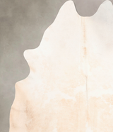 Beige and White XX-Large Brazilian Cowhide Rug 8'8"H x 7'3"W #B6521 by Hudson Hides
