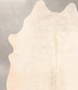 Ivory with Beige XX-Large Brazilian Cowhide Rug 8'1"H x 7'1"W #B6580 by Hudson Hides