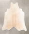 Grey with Beige XX-Large Brazilian Cowhide Rug 7'3