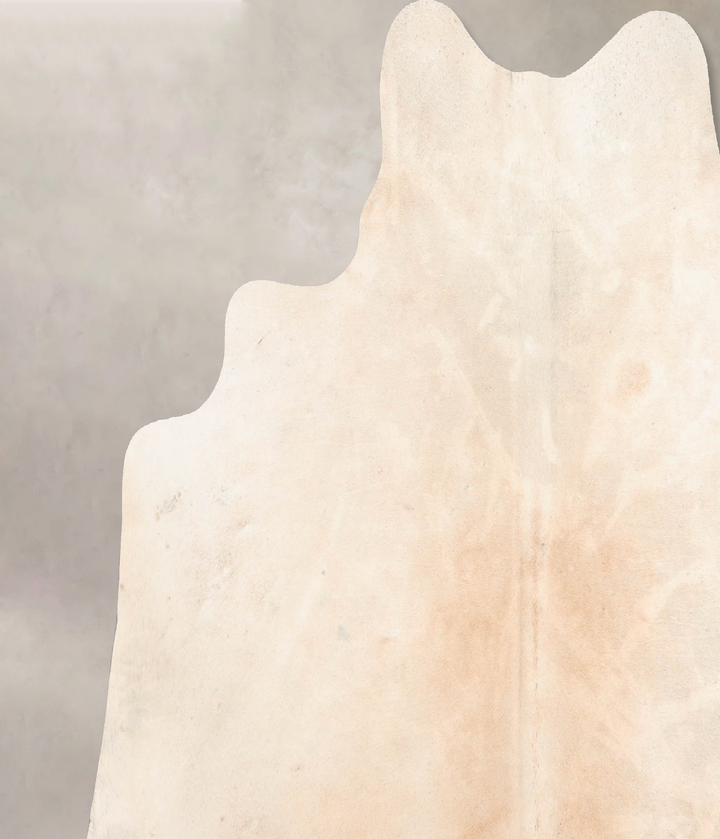 Grey with Beige XX-Large Brazilian Cowhide Rug 7'3"H x 7'6"W #B6598 by Hudson Hides