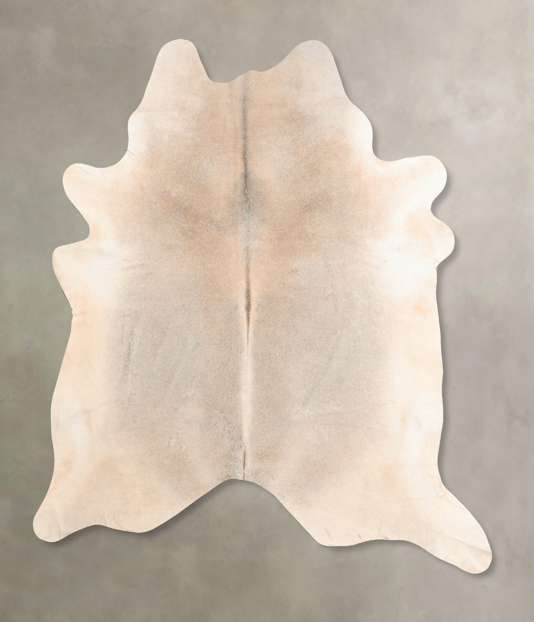 Grey with Beige XX-Large Brazilian Cowhide Rug 8'1"H x 7'1"W #B6607 by