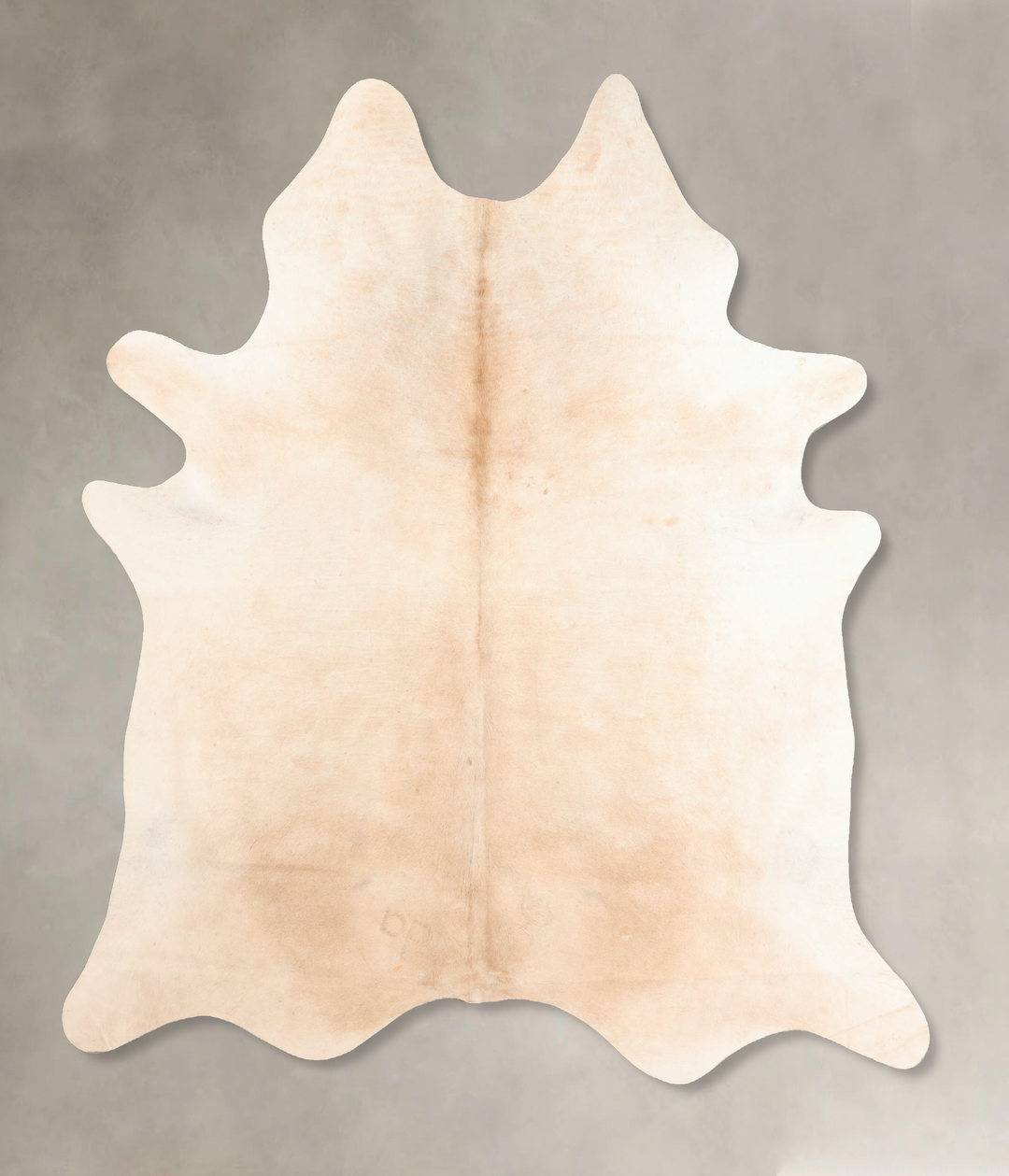 Ivory with Beige XX-Large Brazilian Cowhide Rug 7'10"H x 6'6"W #B6632 