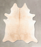 Ivory with Beige XX-Large Brazilian Cowhide Rug 7'10