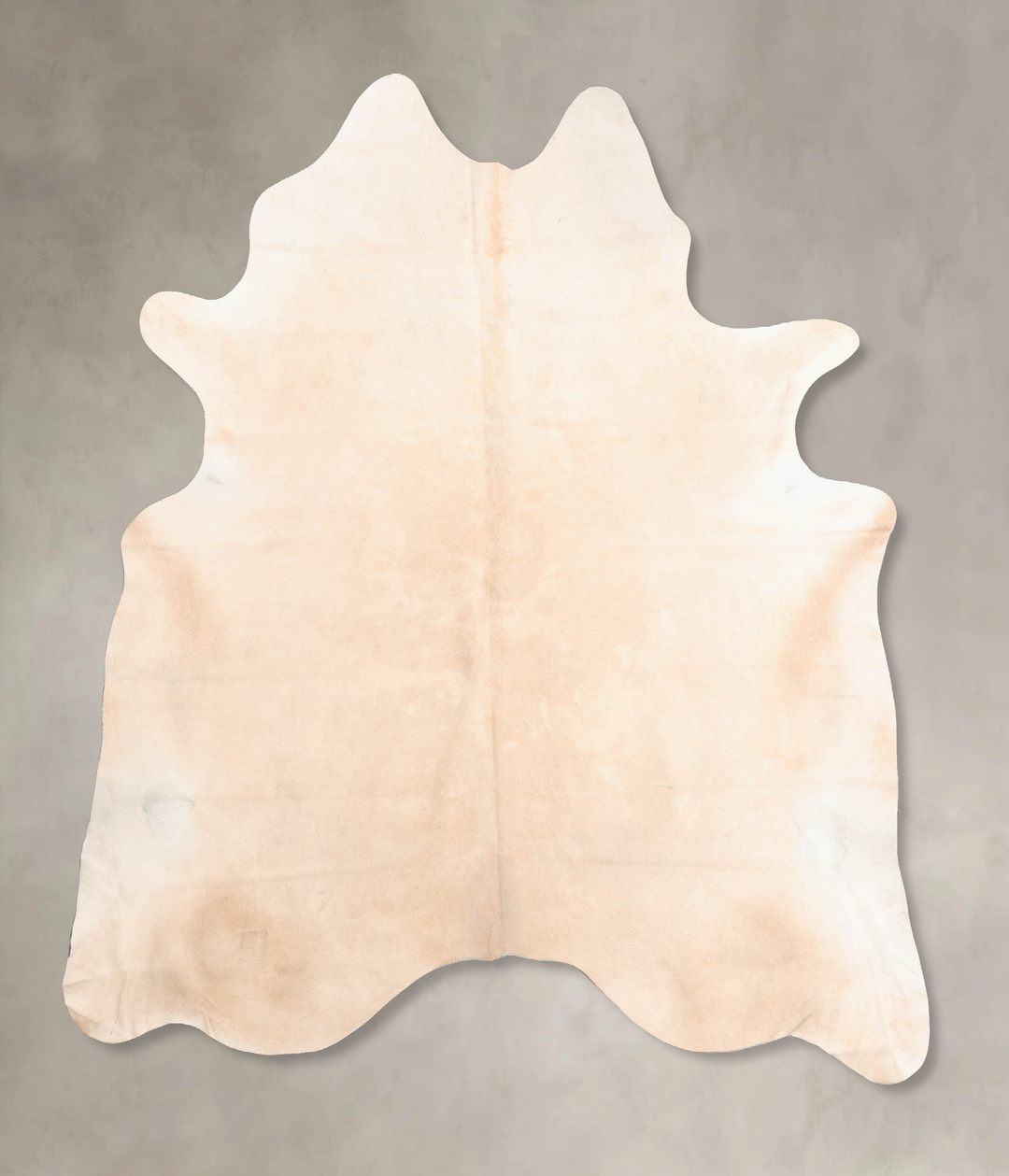 Ivory with Beige XX-Large Brazilian Cowhide Rug 8'1"H x 7'1"W #B6646 b