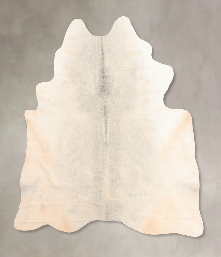 Grey with Beige X-Large Brazilian Cowhide Rug 7'1"H x 6'2"W #B6662 by Hudson Hides