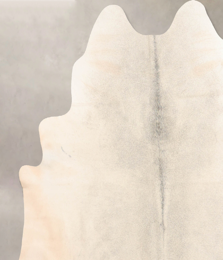 Grey with Beige X-Large Brazilian Cowhide Rug 7'1"H x 6'2"W #B6662 by Hudson Hides